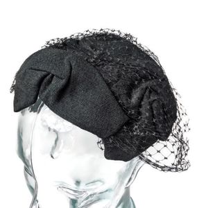 Vintage Black Headband Hat